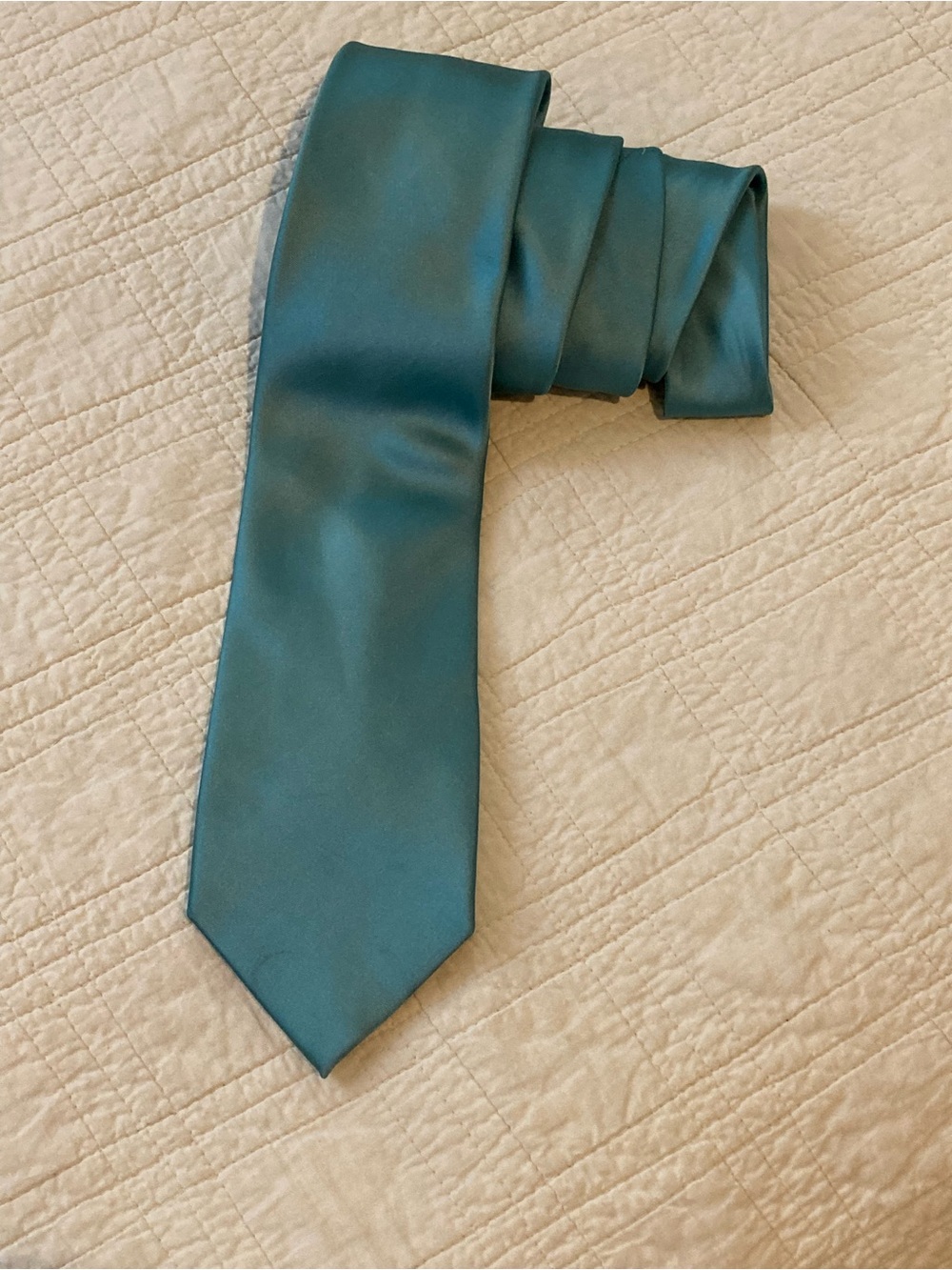 John Ashford Teal Satin Men's Tie